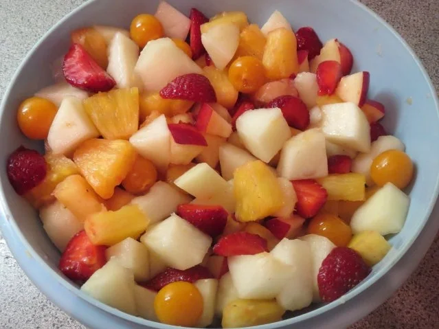 Salat: Obstsalat mit Joghurtdressing - Rezept - Bild Nr. 2