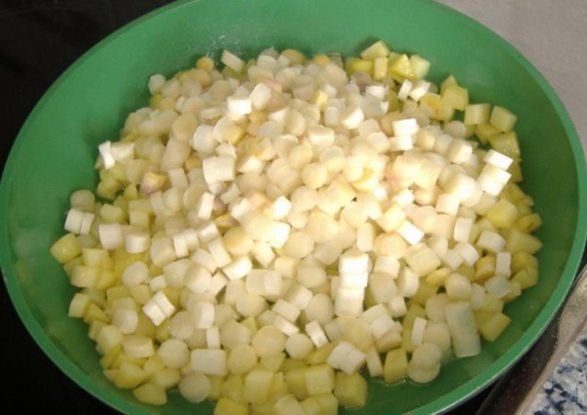 Tortilla mit Spargel,Kartoffeln und Basilikum - Rezept - Bild Nr. 3