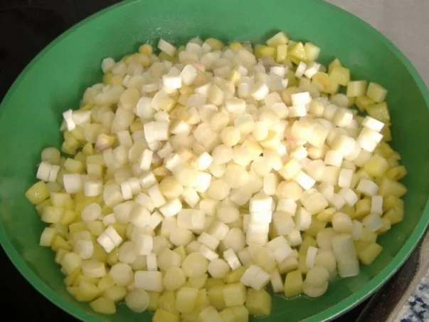 Tortilla mit Spargel,Kartoffeln und Basilikum - Rezept - Bild Nr. 3