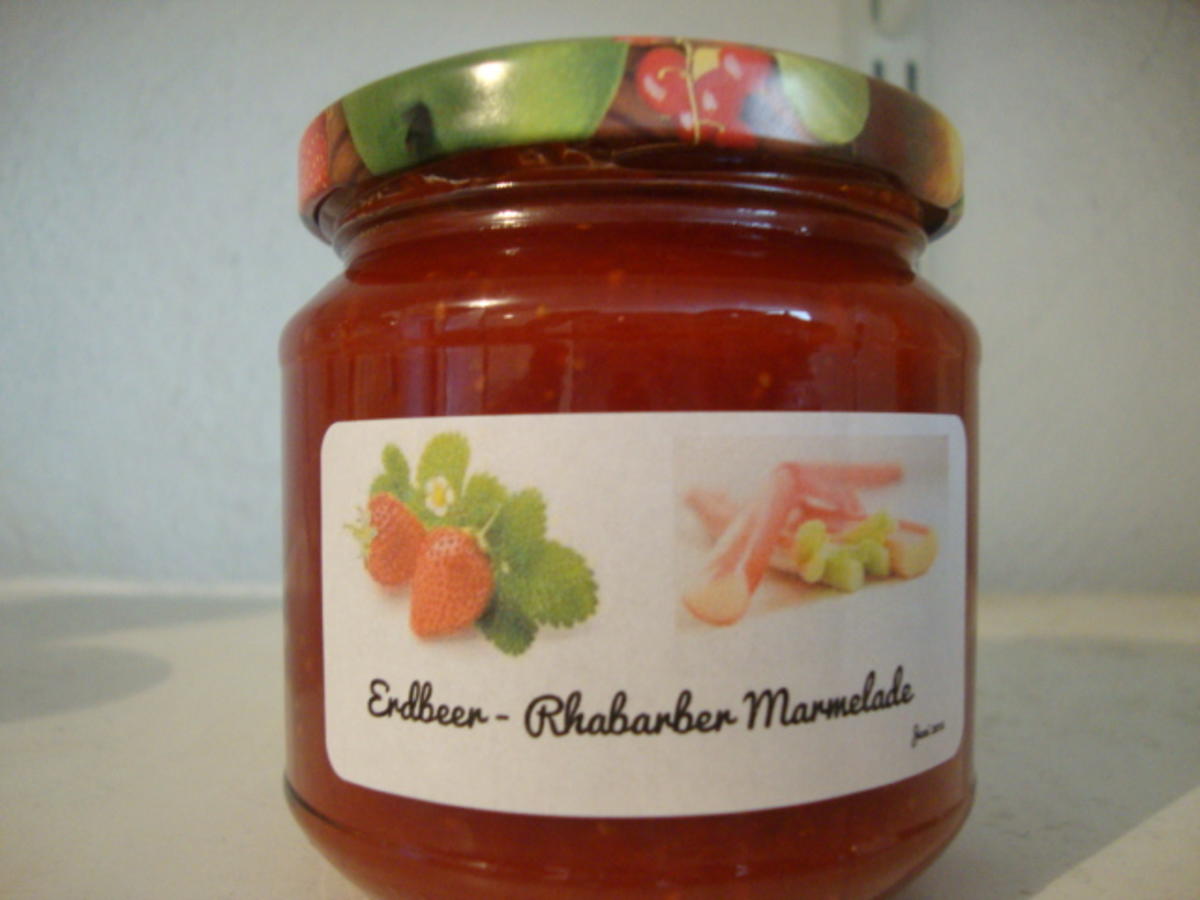 Erdbeer Rhabarber Marmelade Rezept Mit Bild Kochbar De