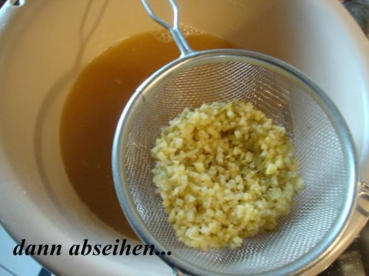 Ingwergelee mit Birnensaft und Apfelsaft - Rezept mit Bild - kochbar.de