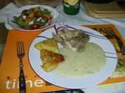 Fisch: Dorschfilet mit Kartoffelecken.... - Rezept