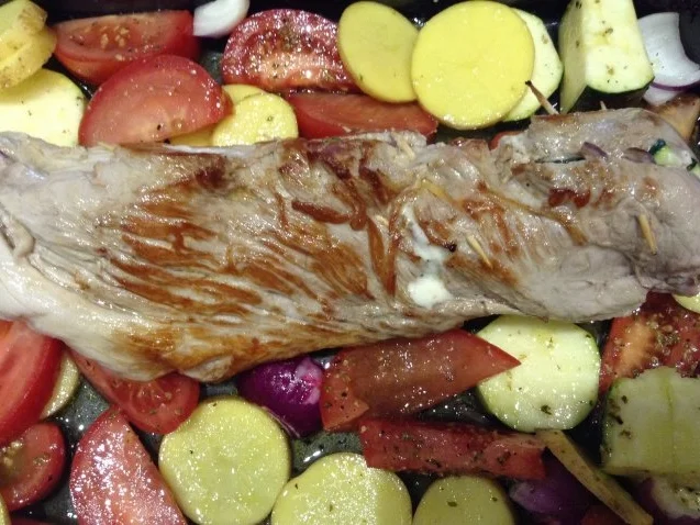 Rezept: Bruncchinilet auf Ofengemüse Bild Nr. 5 Bruncchinilet auf Ofengemüse - Rezept - Bild Nr. 5