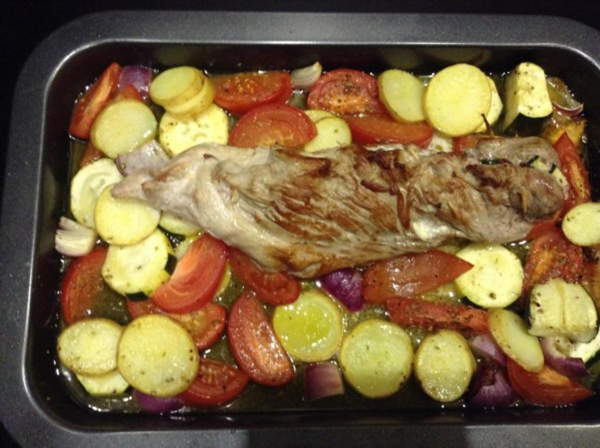 Bruncchinilet auf Ofengemüse - Rezept - Bild Nr. 6