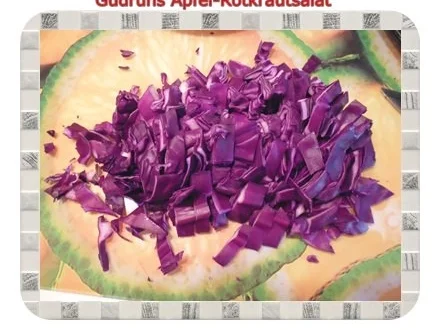 Salat: Apfel-Rotkrautsalat - Rezept - Bild Nr. 3