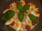 Rezept: Bunter Salat mit Kรคse, Wurst und Ei Bunter Salat mit Kรคse, Wurst und Ei - Rezept