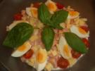 Bunter Salat mit Käse, Wurst und Ei - Rezept