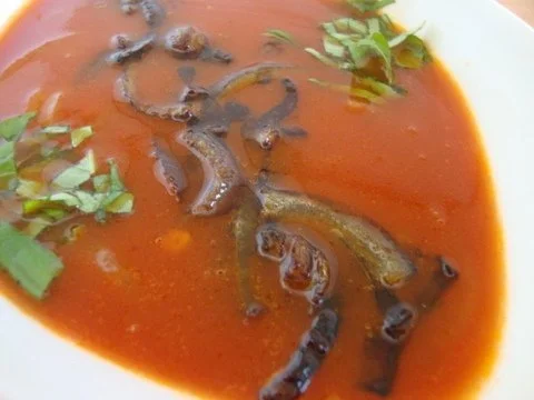 Tomatensuppe mit raffinierter Einlage - Rezept