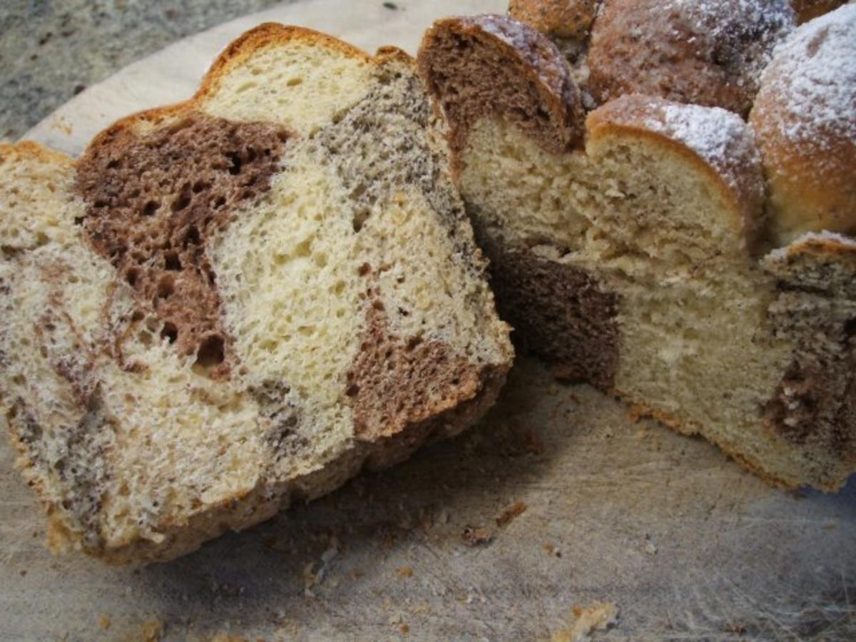 Backen: Süßes "Patchwork-Brot" - Rezept