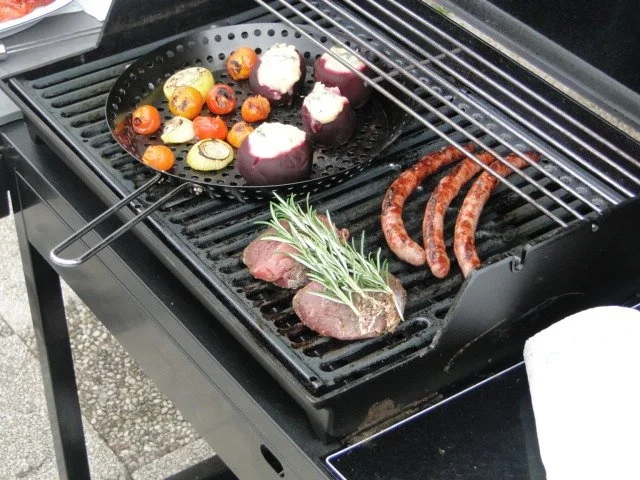 Gegrillter Gemüsespiess mit Halloumi und gefüllte rote Betekugel - Rezept - Bild Nr. 6