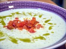 Kalte Gurken-Basilikum-Suppe - Rezept