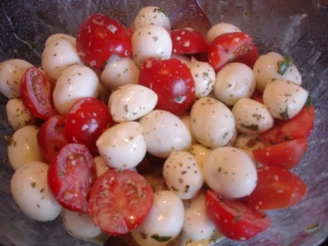 Wachteleiersalat - Rezept