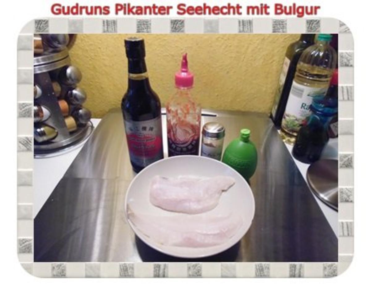 Fisch: Pikanter Seehecht mit Bulgur und Tomatensoße - Rezept - Bild Nr. 3