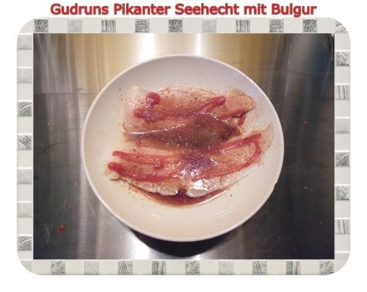 Fisch: Pikanter Seehecht mit Bulgur und Tomatensoße - Rezept - Bild Nr. 4