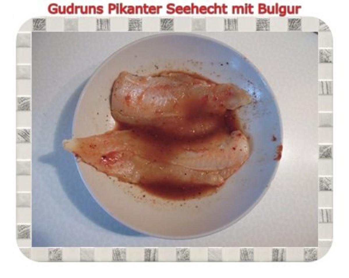 Fisch: Pikanter Seehecht mit Bulgur und Tomatensoße - Rezept - Bild Nr. 6