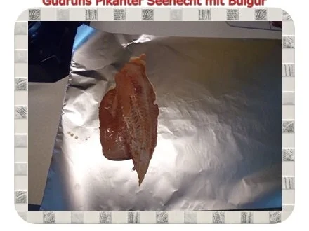 Rezept: Fisch: Pikanter Seehecht mit Bulgur und Tomatensoße Bild Nr. 7 Fisch: Pikanter Seehecht mit Bulgur und Tomatensoße - Rezept - Bild Nr. 7