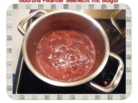 Rezept: Fisch: Pikanter Seehecht mit Bulgur und Tomatensoße Bild Nr. 13 Fisch: Pikanter Seehecht mit Bulgur und Tomatensoße - Rezept - Bild Nr. 13