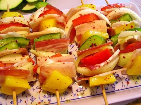 Rezept: Gemüse-Spießchen vom Grill Bild Nr. 4 Gemüse-Spießchen vom Grill - Rezept - Bild Nr. 4