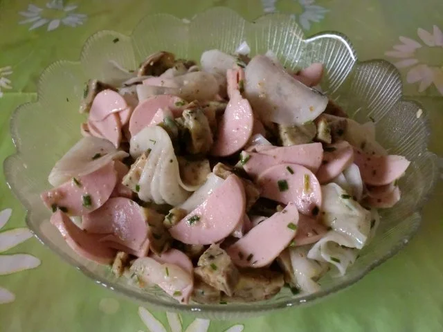 Rezept: Rettich - Knödel - Wurstsalat Rettich - Knödel - Wurstsalat - Rezept