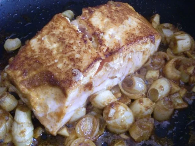 Rezept: scharfer Curry - Lachs scharfer Curry - Lachs - Rezept