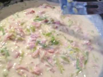 Rezept: Leckere Schinken-Lauch-Nudeln Bild Nr. 3 Leckere Schinken-Lauch-Nudeln - Rezept - Bild Nr. 3