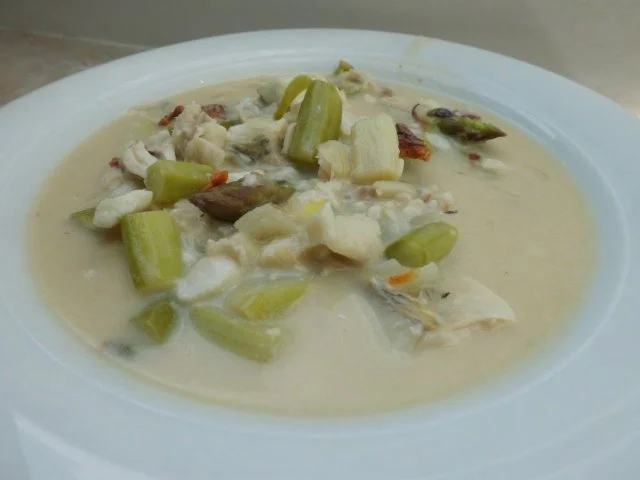 Eintopf: Zander-Grüner Spargel-Topf - Rezept