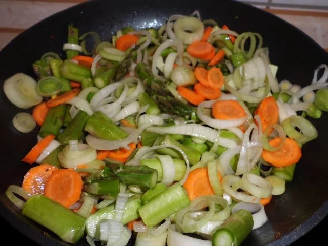 Pfannengericht: Gemüse-Nudel-Pfanne "Querbeet-Feldein" - Rezept - Bild Nr. 3