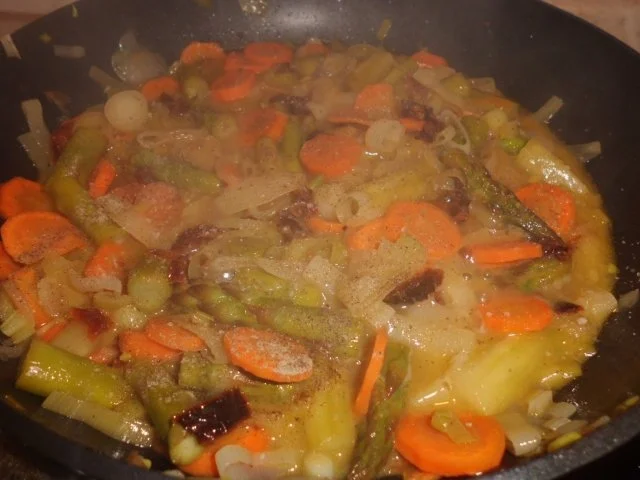 Pfannengericht: Gemüse-Nudel-Pfanne "Querbeet-Feldein" - Rezept - Bild Nr. 5