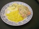 Lachsfilet frisch auf der Haut gebraten - Rezept