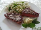 Rezept: Rindersteak mit Reisnudelsalat Rindersteak mit Reisnudelsalat - Rezept