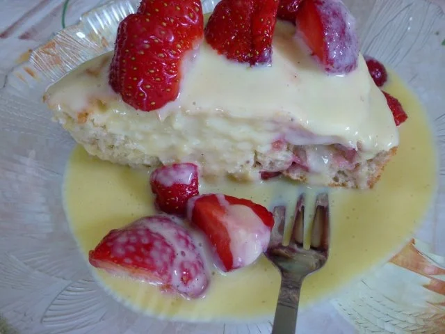 Rezept: Warmer Erdbeerkuchen mit Vanillesauce Bild Nr. 14 Warmer Erdbeerkuchen mit Vanillesauce - Rezept - Bild Nr. 14