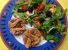 Muffins mit Ziegenkäse und Feldsalat - Rezept