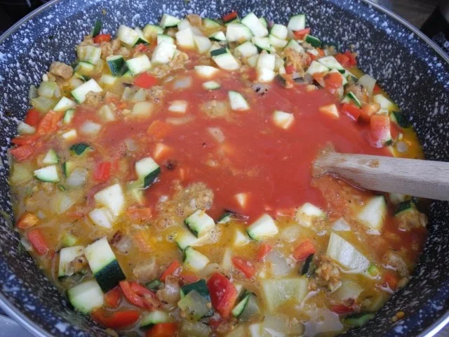 Vegan : Bunte Gemüse - Pfanne gedünstet - die nächste - Rezept - Bild Nr. 19