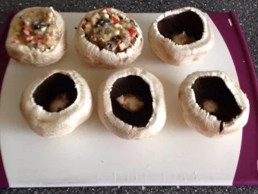 Gefüllte Champignons mit Feta und Paprika - Rezept - Bild Nr. 5