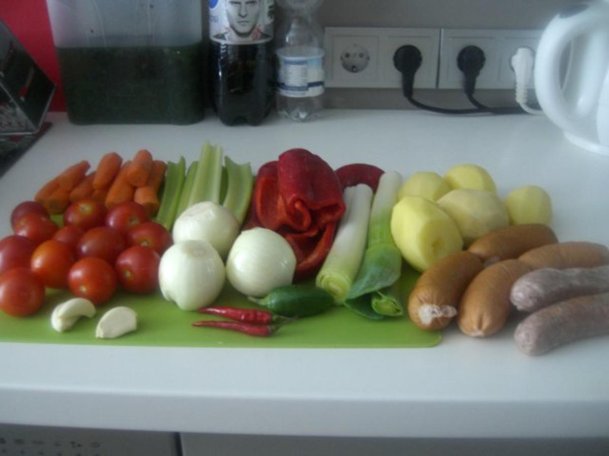 Gemüse-Rahm-Gulasch, scharf - Rezept - Bild Nr. 6