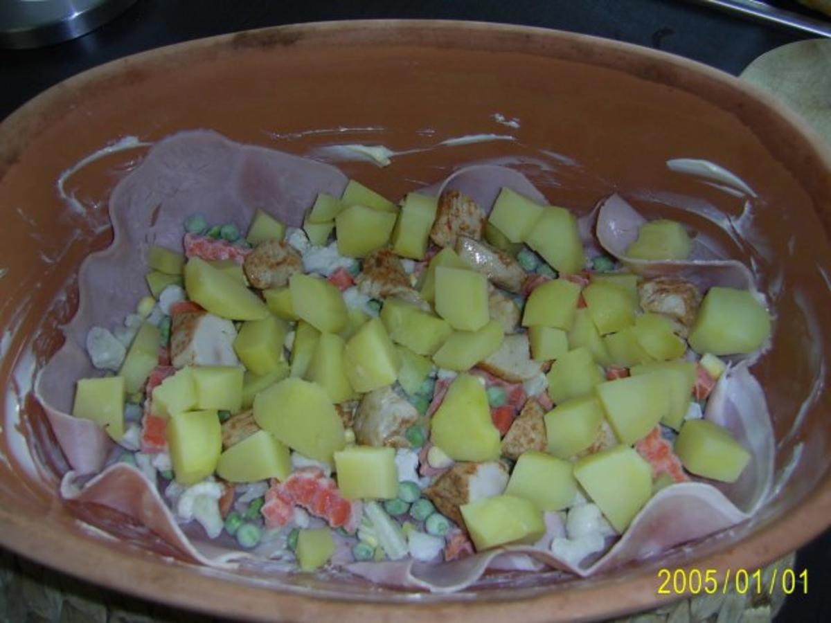Auflauf: mit zartem Fleisch, Kartoffeln und Gemüse.... - Rezept - Bild Nr. 4