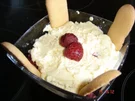 Rezept: Quarkcreme mit Himbeeren Quarkcreme mit Himbeeren - Rezept