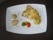 Putenschnitzel mit Mützchen - Rezept