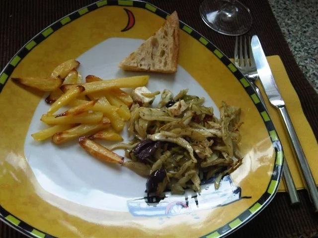 Fenchel, Oliven & Feta aus dem Backofen - Rezept