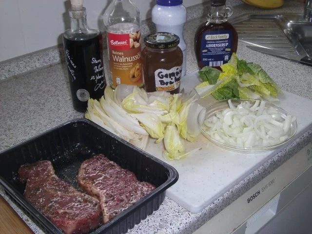 mariniertes Rumpsteak auf Chicoree - Rezept - Bild Nr. 2