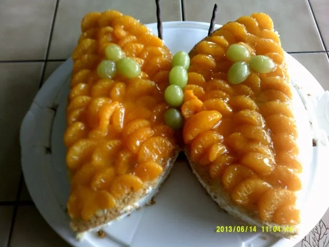 Mandarinen-Quark- Schmetterling - Rezept