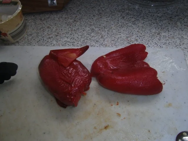 Rezept: Aubergine gefüllt mit Thunfisch-Paprika-Reis Bild Nr. 5 Aubergine gefüllt mit Thunfisch-Paprika-Reis - Rezept - Bild Nr. 5