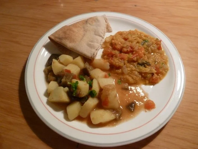 Auberginen-Kartoffel-Curry - Rezept