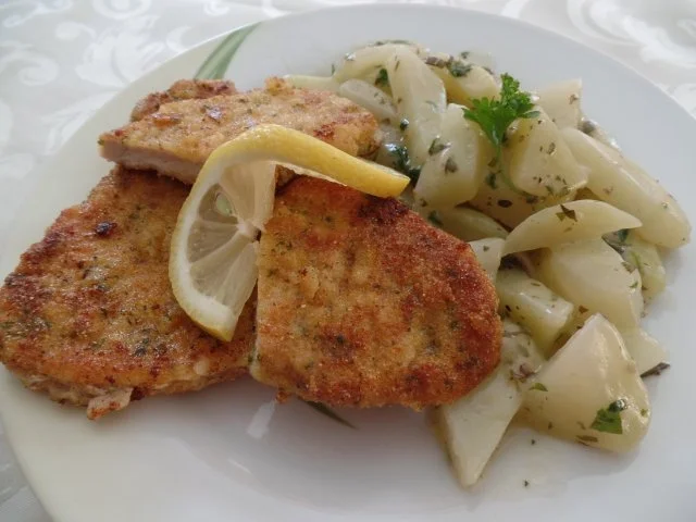Putenschnitzel mit Kohlrabi - Rezept