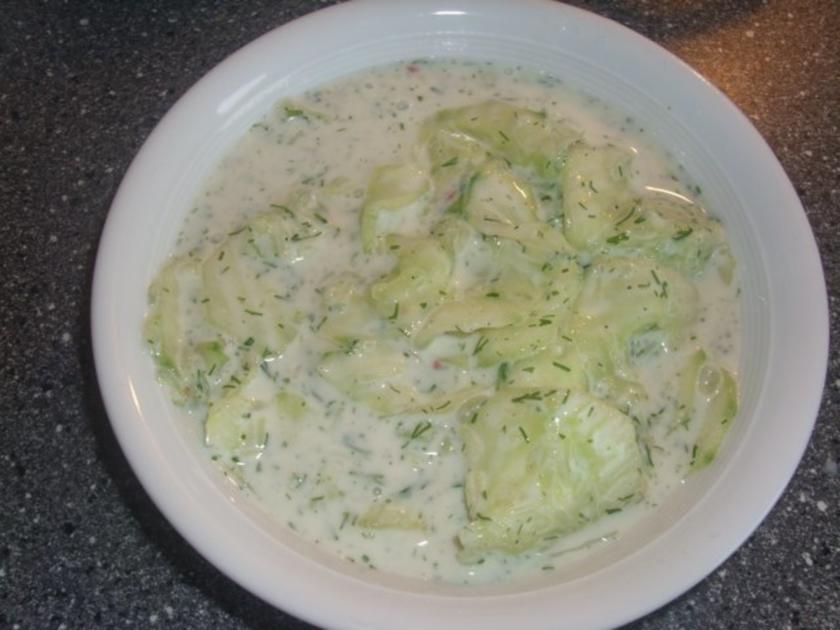 Gurkensalat mit Kefir - Rezept mit Bild - kochbar.de