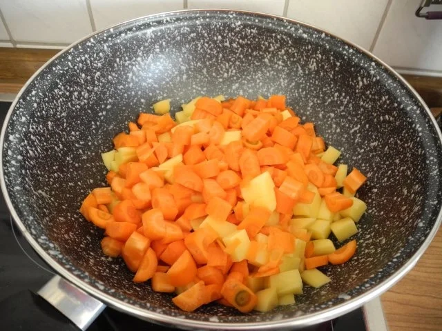 Vegan : Grüne und gelbe Erbsen - Suppe - Rezept - Bild Nr. 3