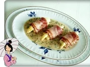 Spargel „Sushi“ auf Kräutersauce - Rezept
