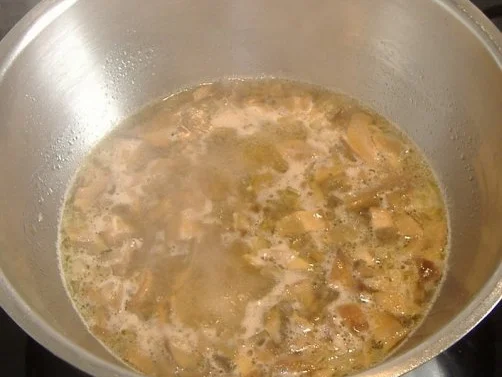 Kalbskotelett mit Kartoffel-Steinpilz-Stampf und grünem Spargel - Rezept - Bild Nr. 3