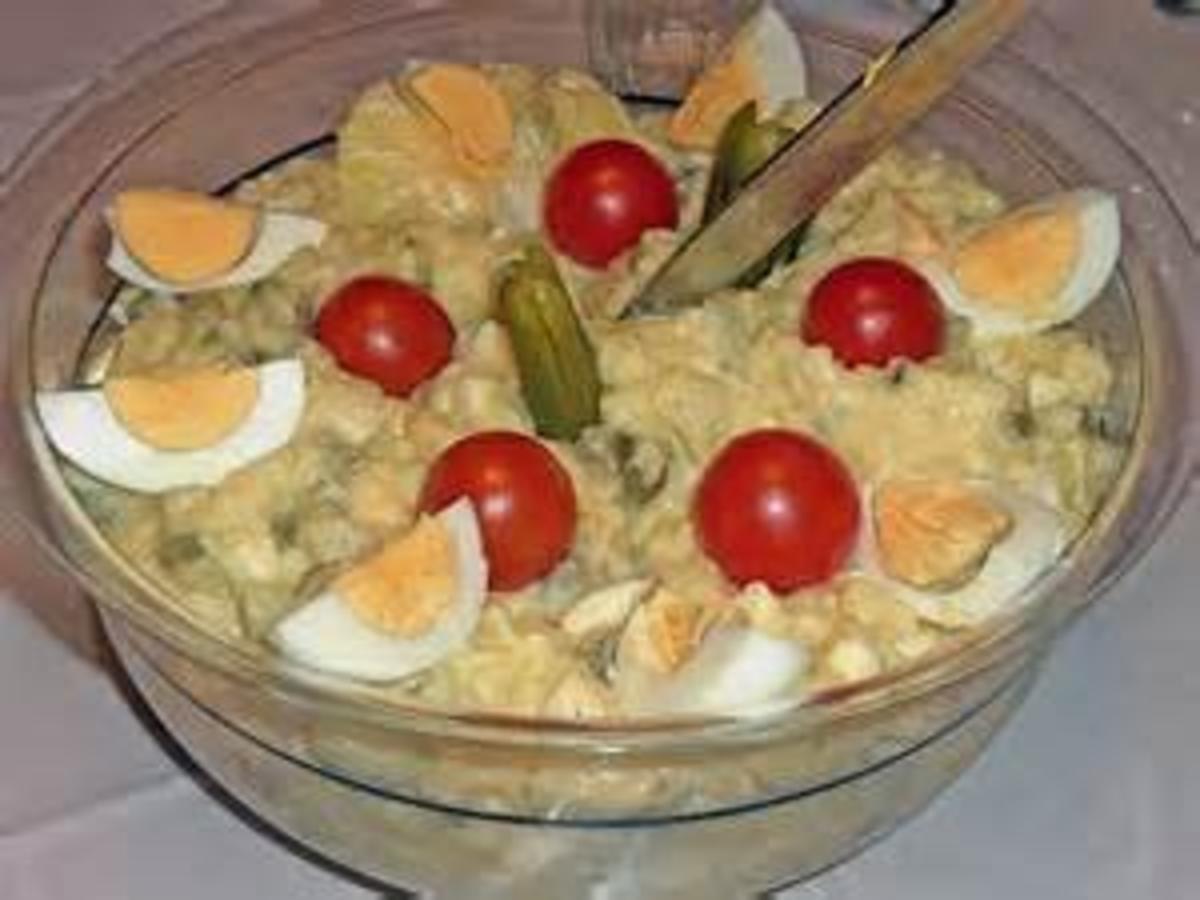 Kartoffelsalat mit Fleischsalat und Schmand Nach Rüdis Art Rezepte ...