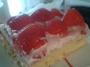 Erdbeer Pudding Kuchen - Rezept